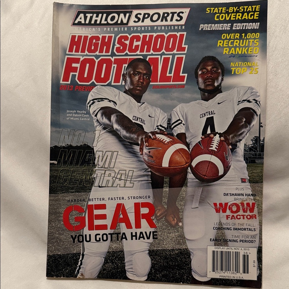 Wrangler High School Football Gear Magazine - Red and White